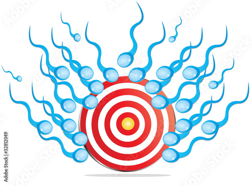 target with sperms