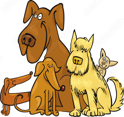 Five funny Dogs