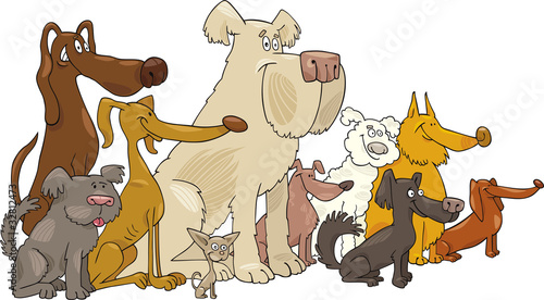 Sitting dogs