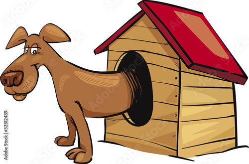 dog in kennel