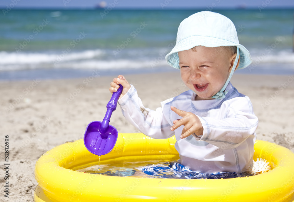 baby on a beach baby on a beach