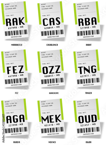 Airport tag bags - Maroc