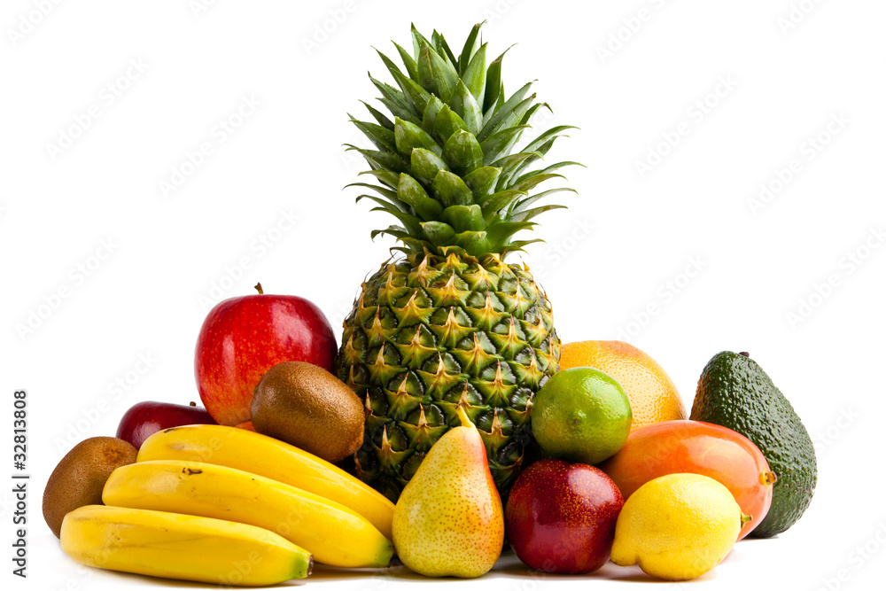 Set of different fresh fruits Set of different fresh fruits