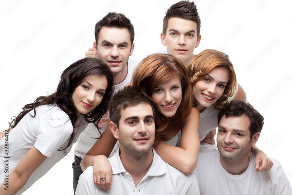 group of young people smiling group of young people smiling