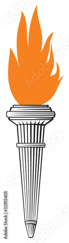 torch with flames