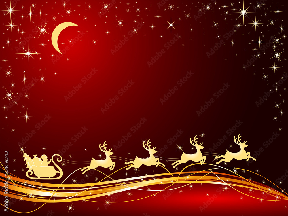 Christmas background with Santa Christmas background with Santa