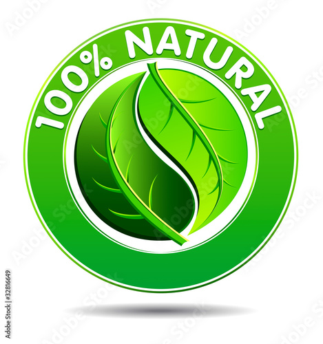 100% Natural product Symbol