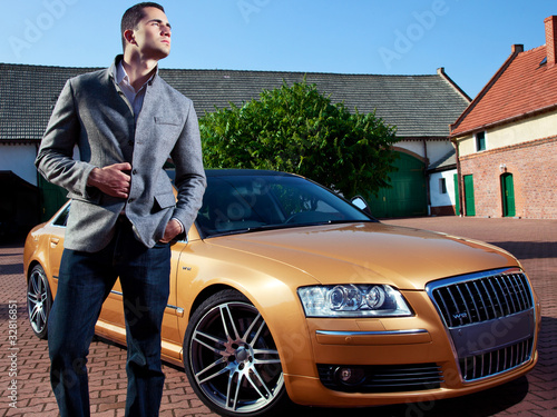 businessman near the car