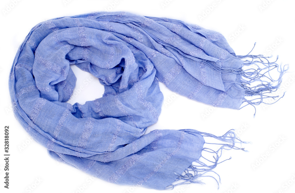 Women's gentle lilac scarf - palatine on a white background