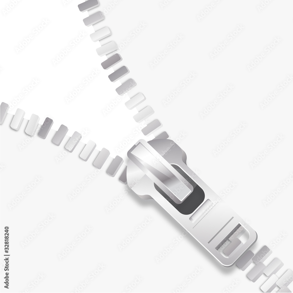 vecteur, fermeture éclair