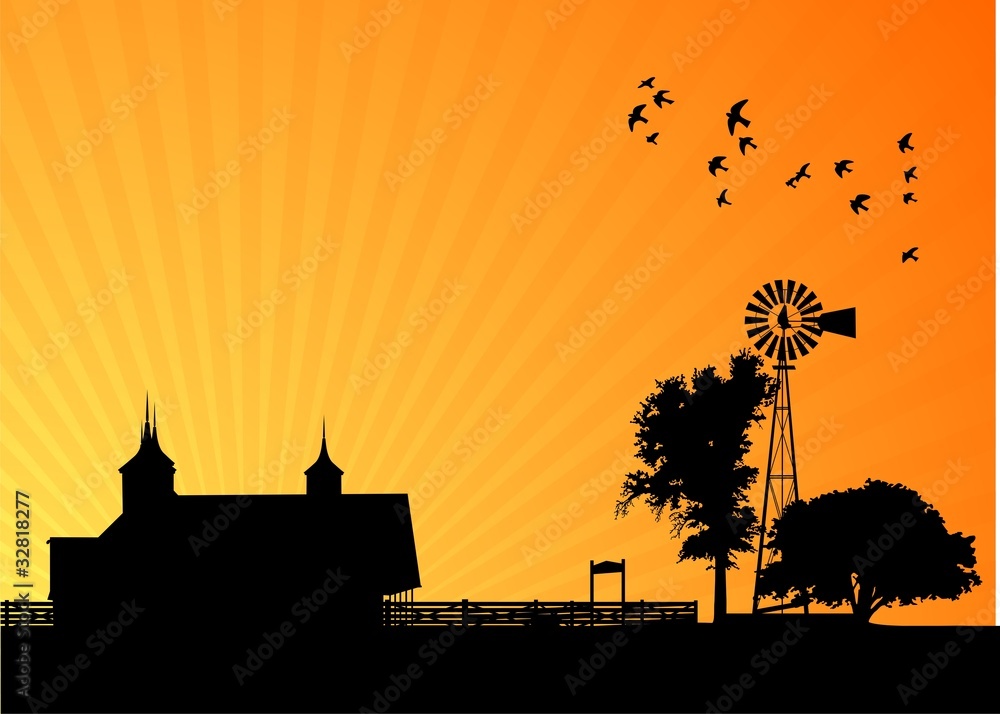 Obraz premium rancho - village life