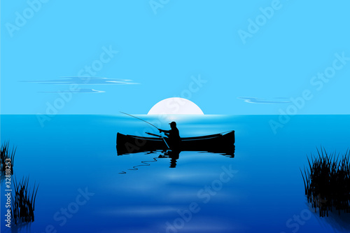 fisherman in boat