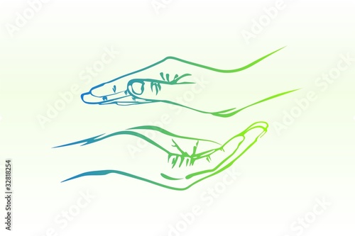 Palms, hands