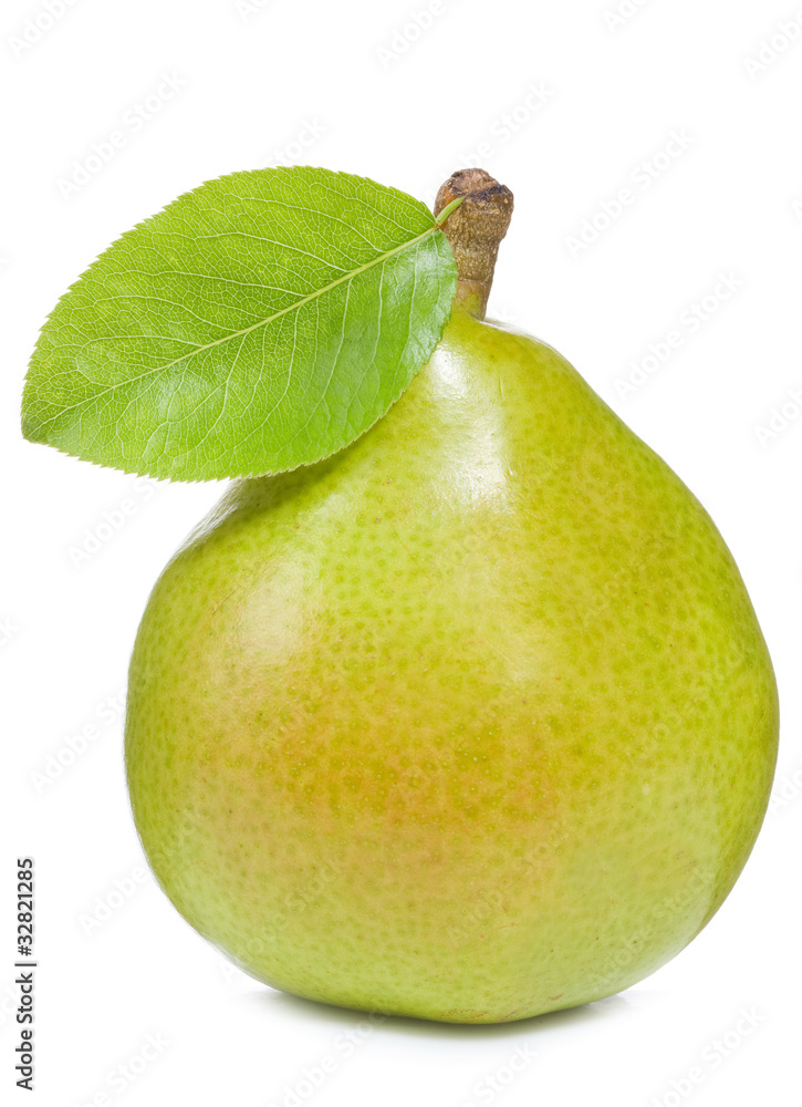 pear with leaf