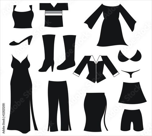 iconos ropa mujer