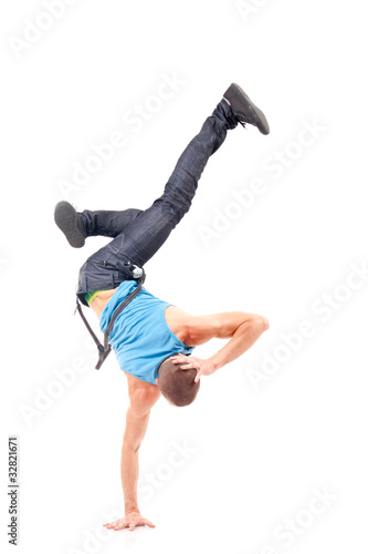 cool breakdance style dancer posing