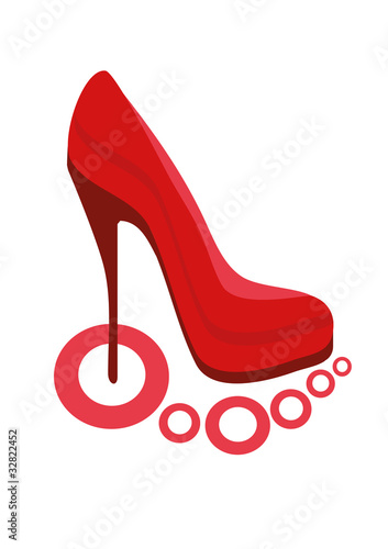 Red shoe
