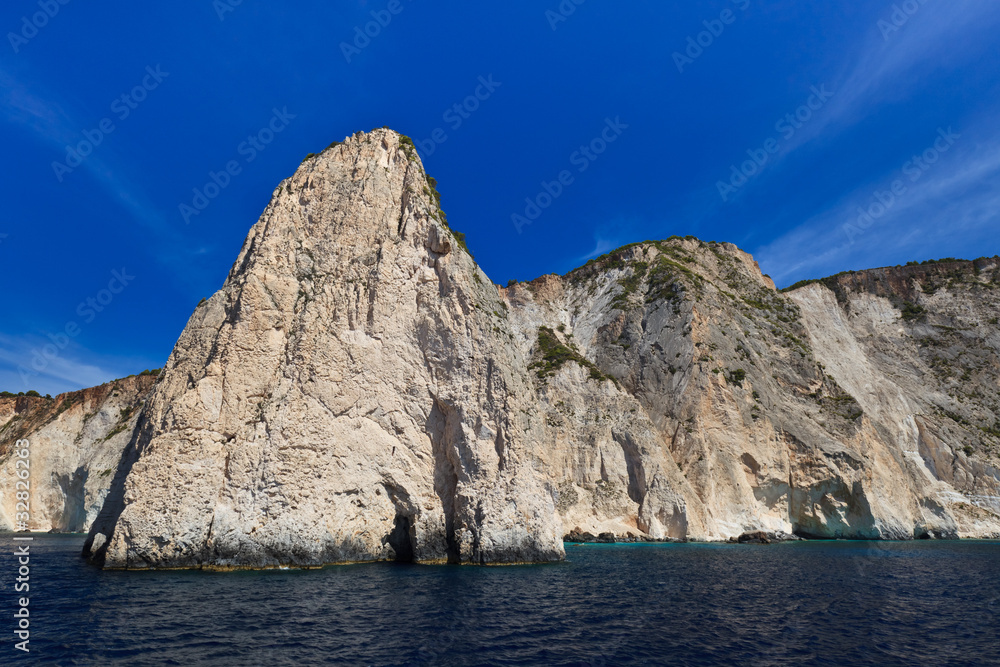 Fototapeta premium mountain slope in Zakynthos island, Greece