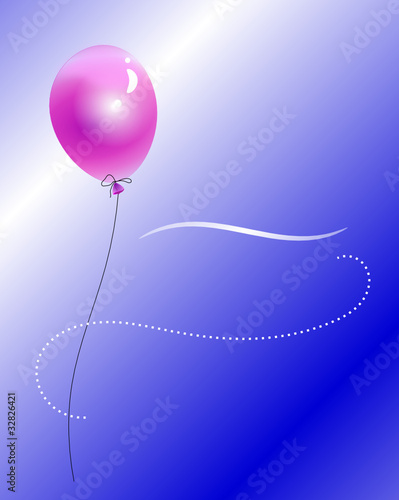 Luftballon fliegt in den Himmel