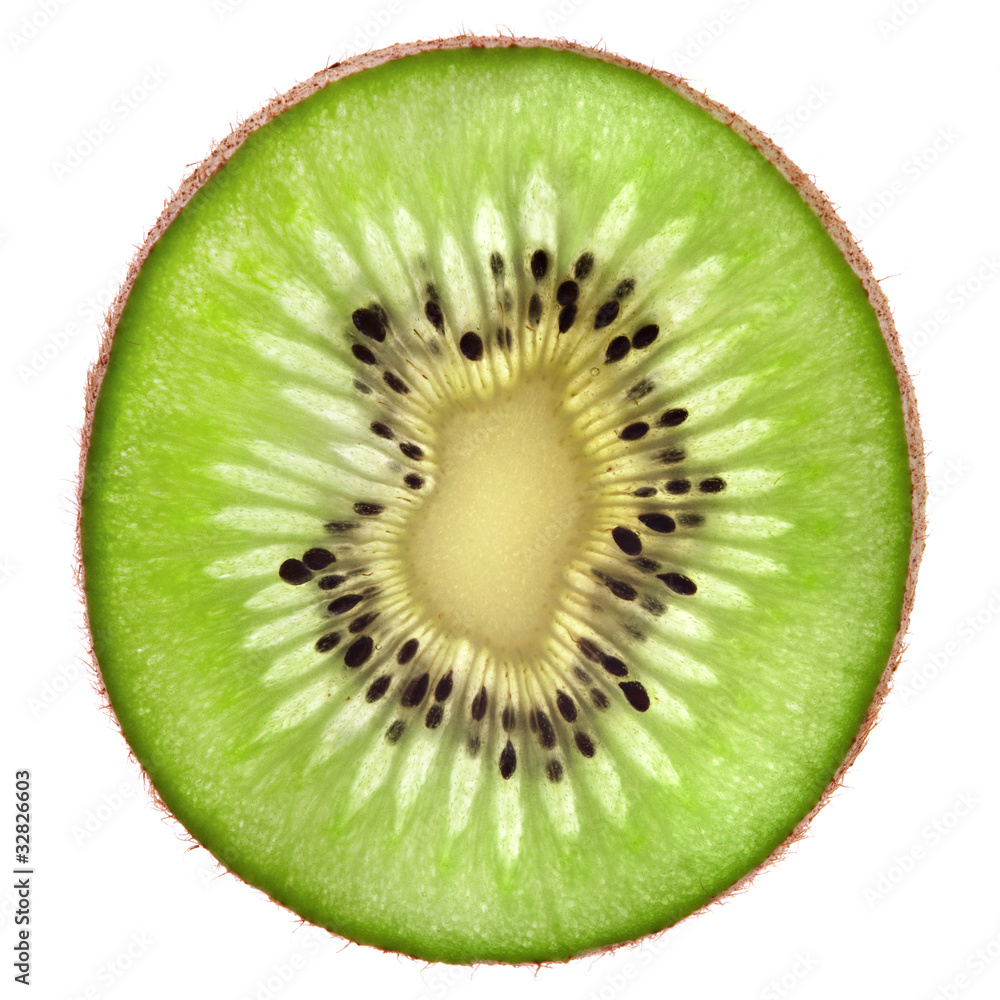 Half kiwi fruit isolated on white background Half kiwi fruit isolated on white background