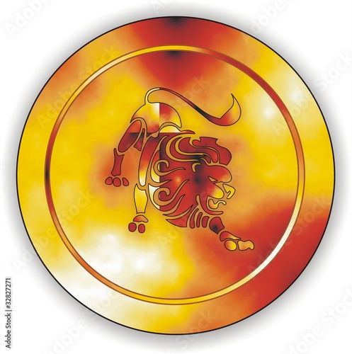 bouton lion