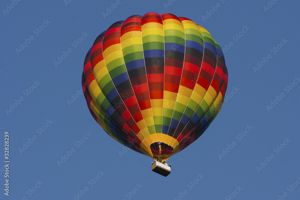 Hotair balloon with clear blue sky Hotair balloon with clear blue sky
