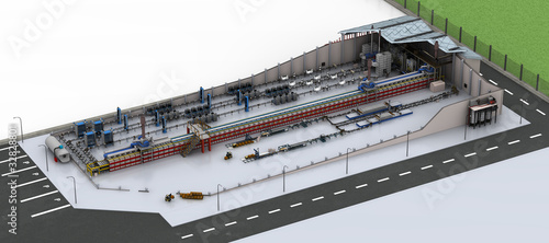 Wallpaper Mural Factory production line section. Torontodigital.ca