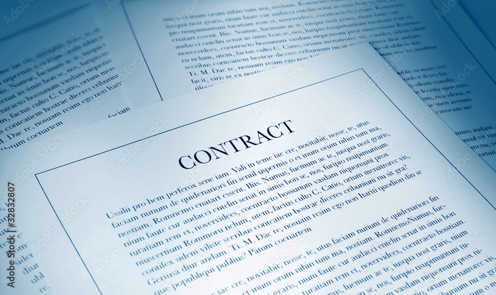 contract paperwork contract paperwork