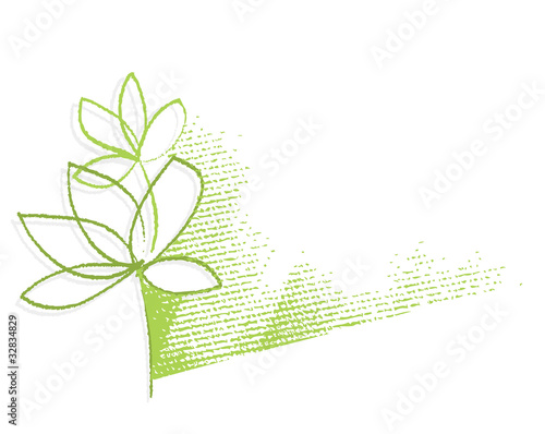 Eco - green plant symbol