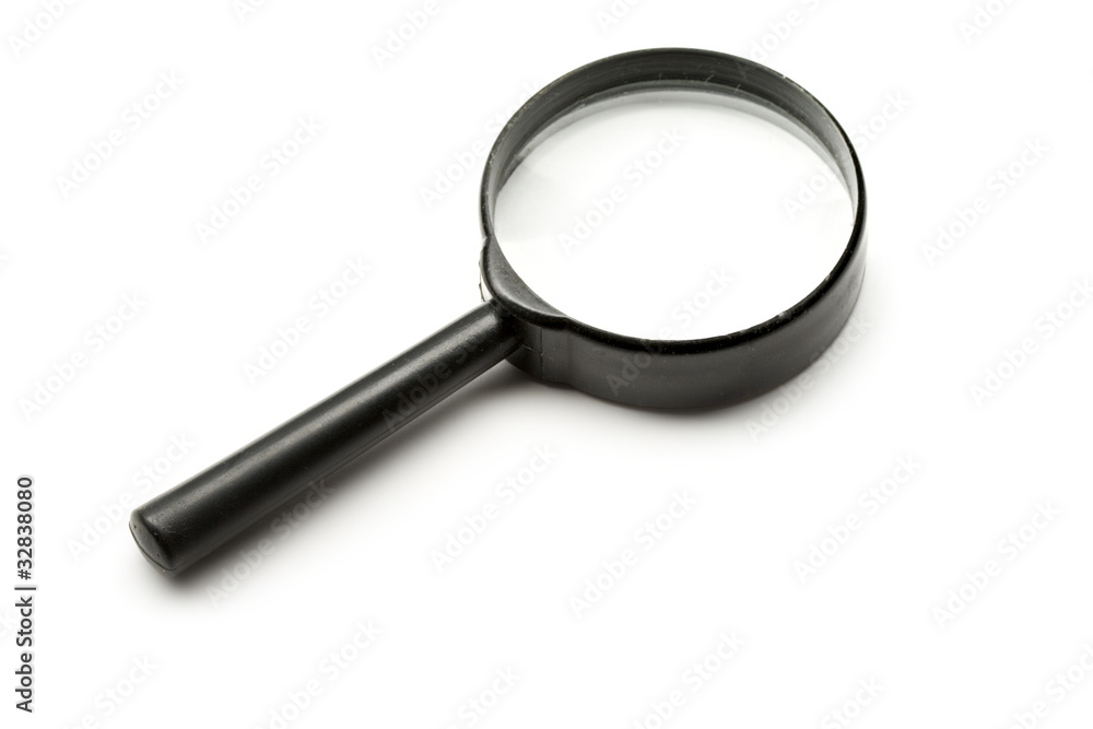 Magnifying glass isolated on the white background Magnifying glass isolated on the white background