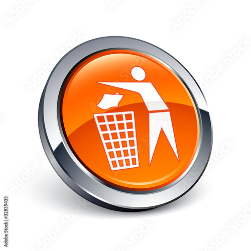 icône bouton internet recyclage