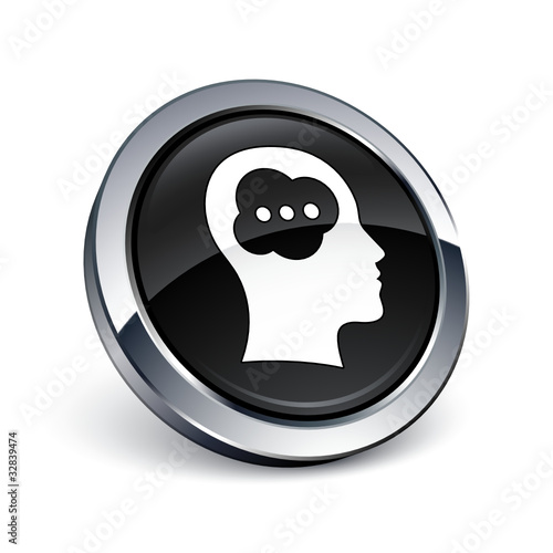 icône bouton internet tête idée