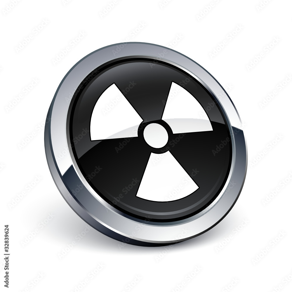 icône bouton internet radioactif icône bouton internet radioactif