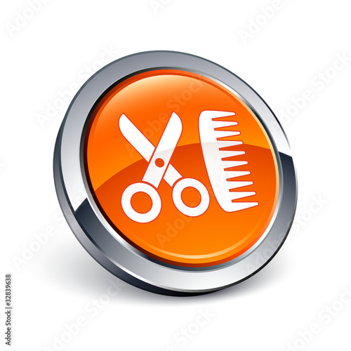 icône bouton internet coiffeur