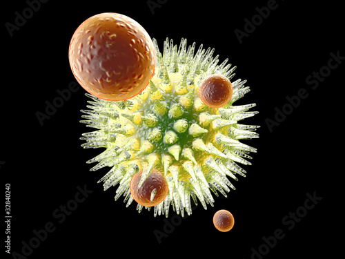 Virus gegen Immunsystem photo