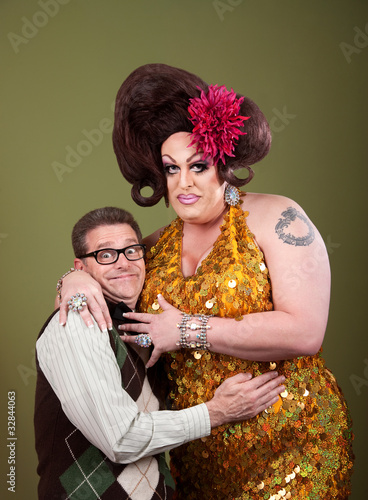 Nerd Hugs a Drag Queen photo