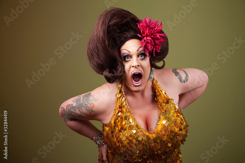 Canvastavla Loud Mouth Drag Queen