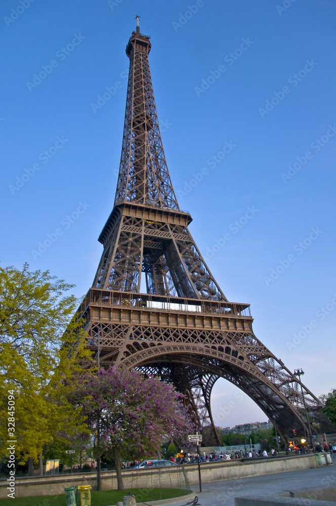 Fototapeta premium Eiffel Tower at afternoont. A symbol of Paris