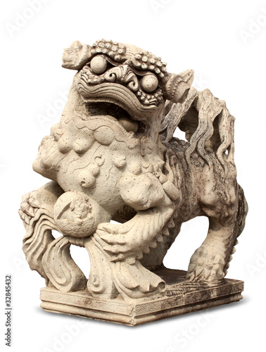 Stone Lion sculpture, China