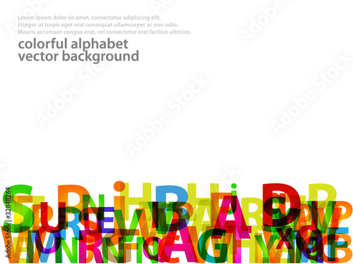 Abstract Alphabet Background