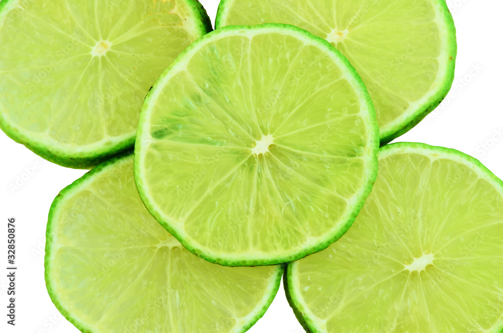 Slice Green Lemons