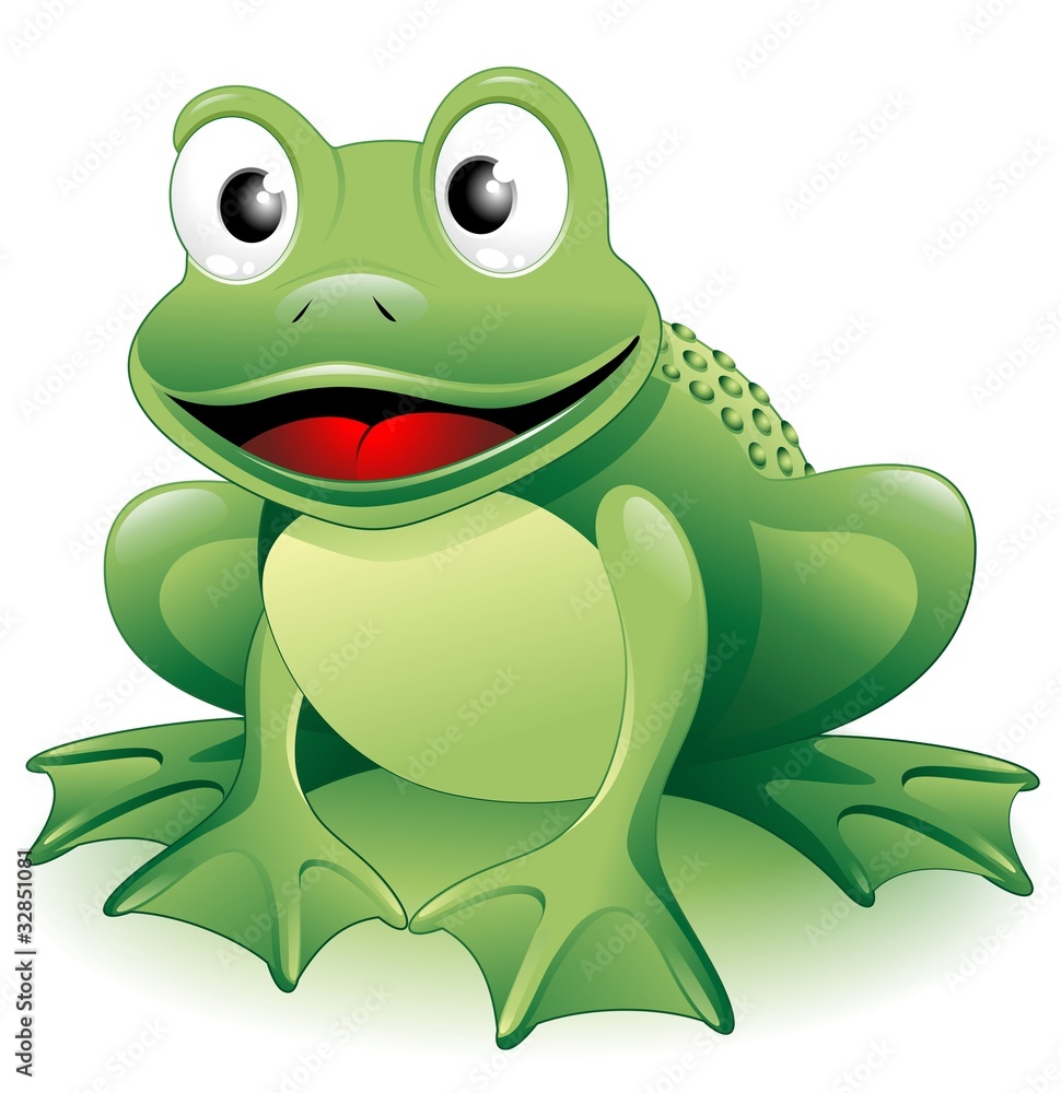 Rana Ranocchio Cartoon-Frog-Vector Stock Vector