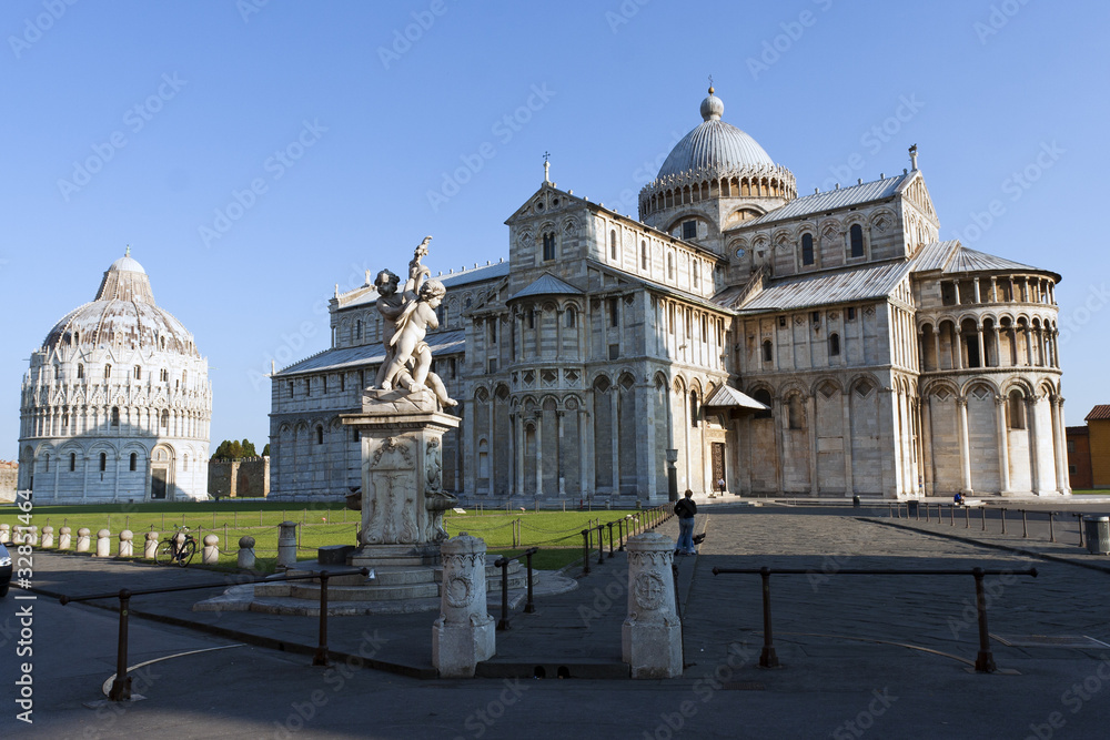 Vista panoramica Piazza dei Miracoli Pisa Italia