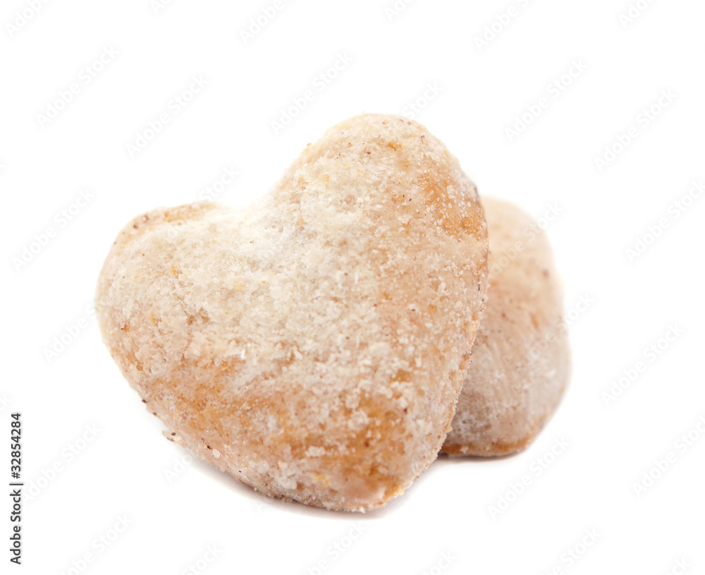heart cookies in powdered sugar heart cookies in powdered sugar