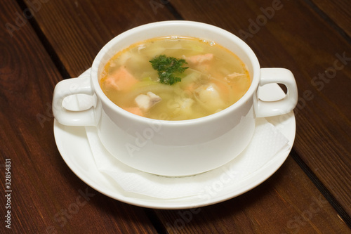 Soup with seafood