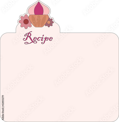 Nice blank paper for recipe