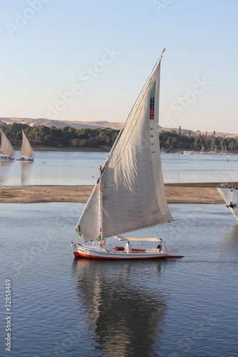 Felouque sur le Nil - ​​Égypte