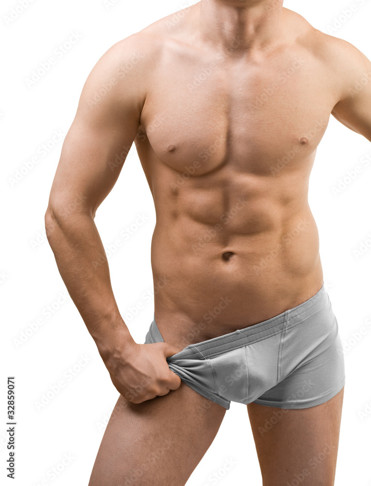 male torso isolated