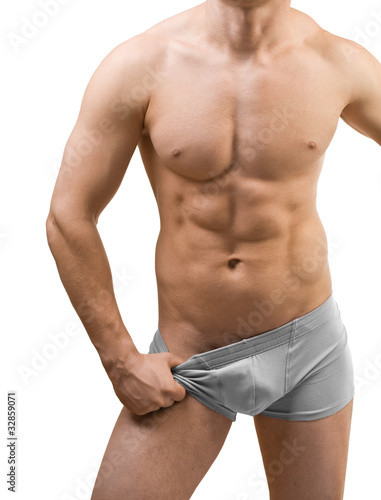 male torso isolated
