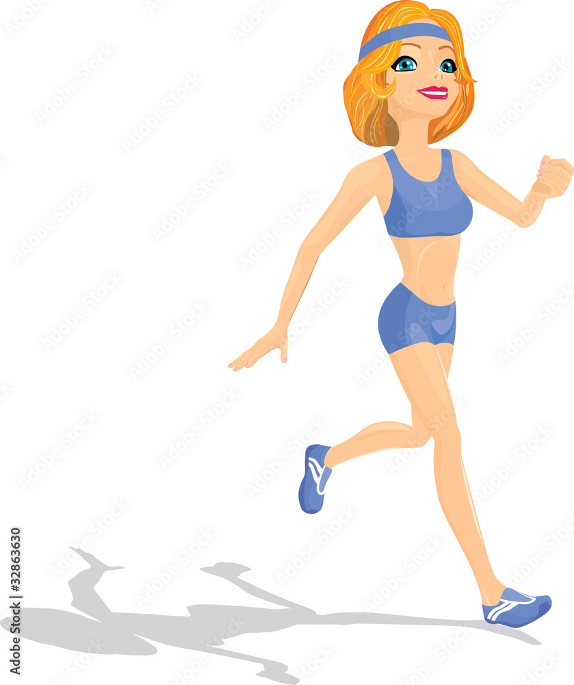 the girl runs the girl runs